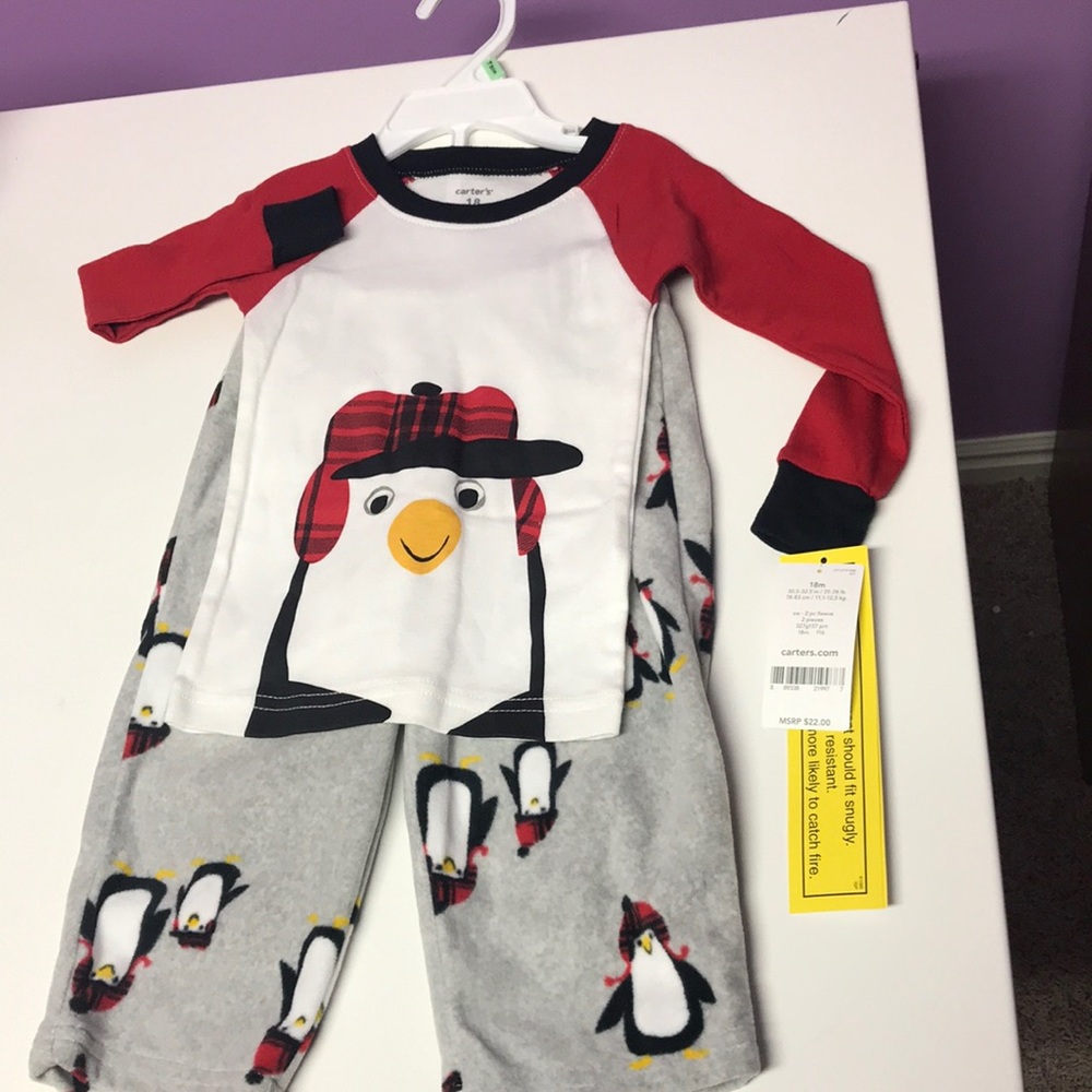 Carter’s Holiday Pajamas Boy Size 18mos